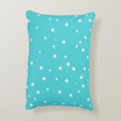 Aqua Blue Sweet Dreams Hand Lettering Kussen (Achterkant (Verticaal))