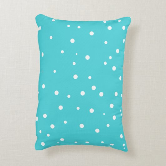 Aqua Blue Sweet Dreams Hand Lettering Kussen (Achterkant (Verticaal))