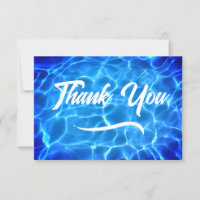 Aqua Blue Swimming Pool Modern Calligrafie
