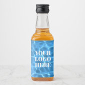 Aqua Blue Swimming Pool Photo for Your Logo Likeurfles Etiket (Voorkant)