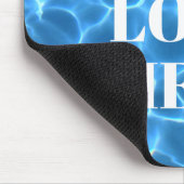 Aqua Blue Swimming Pool Photo for Your Logo Muismat (Hoek)