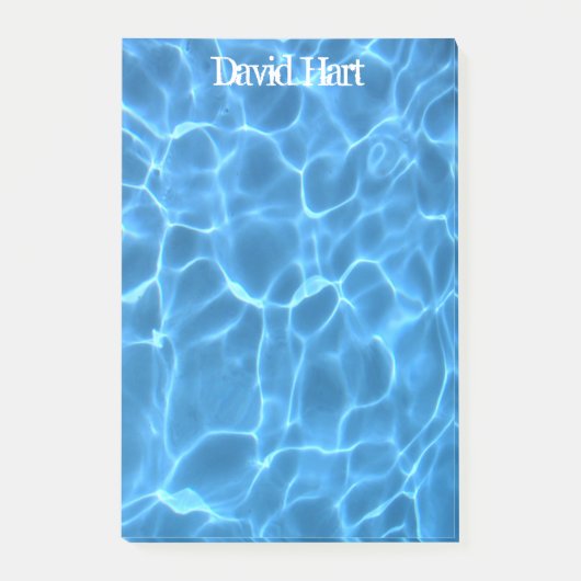 Aqua Blue Swimming Pool Post-it® Notes (Voorkant)