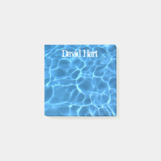 Aqua Blue Swimming Pool Post-it® Notes (Voorkant)