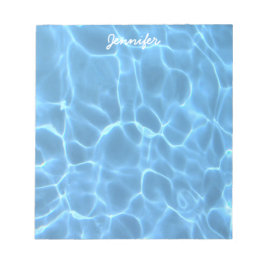 Aqua Blue Swimming Pool Soft Colors Foto Notitieblok