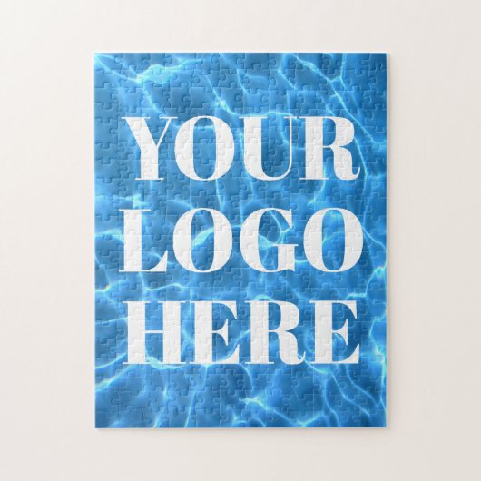 Aqua Blue Swimming Pool Vertical Photo Your Logo Legpuzzel (Verticaal)