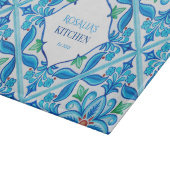 Aqua Blue Talavera geschenken monogrammed aangepas Snijplank (Hoek)