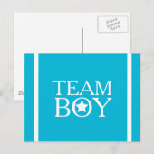 Aqua Blue Team Boy A01A Briefkaart (Voorkant / Achterkant)