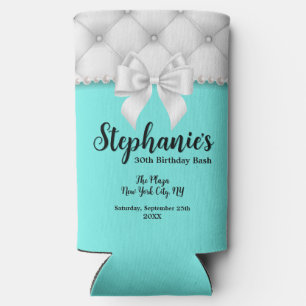 Aqua Blue Tiffany Parels Verjaardagsfeest Aandenke Seltzer Blikjeskoeler