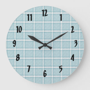 Aqua Blue Tile Patroon Grote Klok