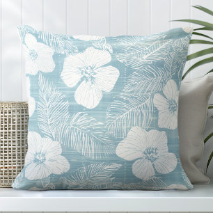 Aqua Blue Tropical Sierkussen