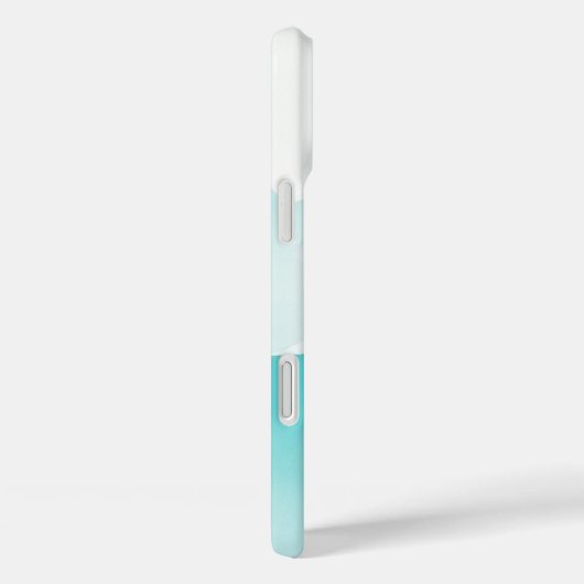 Aqua Blue Turquoise Abstracte Art IPhone Case (Achterkant / Rechts)