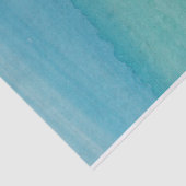 Aqua blue turquoise waterverf ontkoppelde vlotten tissuepapier (Detail)