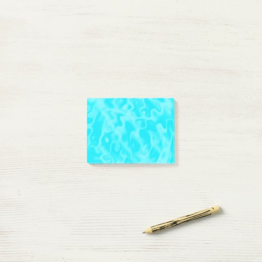 Aqua Blue Water Background Blank Post-it® Notes (Op bureau)