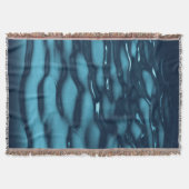 Aqua Blue Water Waves Deken (Voorkant)