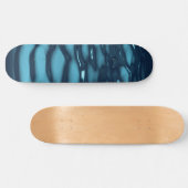 Aqua Blue Water Waves Persoonlijk Skateboard (Horizontaal)