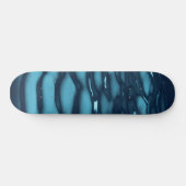 Aqua Blue Water Waves Persoonlijk Skateboard (Horizontaal)