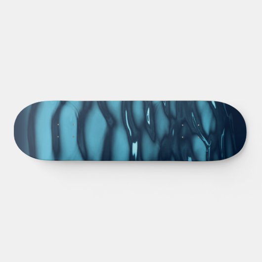Aqua Blue Water Waves Persoonlijk Skateboard (Horizontaal)