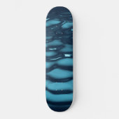 Aqua Blue Water Waves Persoonlijk Skateboard (Voorkant)