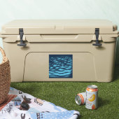 Aqua Blue Water Waves Sticker (Koeler)