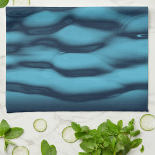 Aqua Blue Water Waves Theedoek