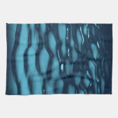 Aqua Blue Water Waves Theedoek (Horizontaal)