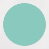 Aqua Blue Waterproof Labels (Design 1)
