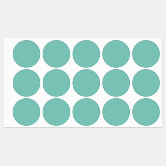 Aqua Blue Waterproof Labels (Vel)