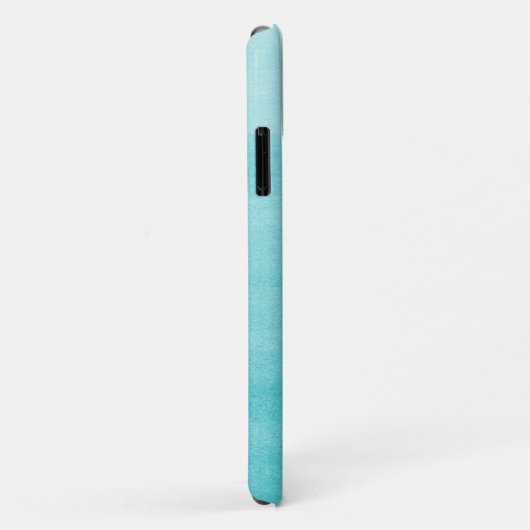 Aqua Blue Waterverf Ombre Pattern Case-Mate iPhone Case (Achterkant/rechts)