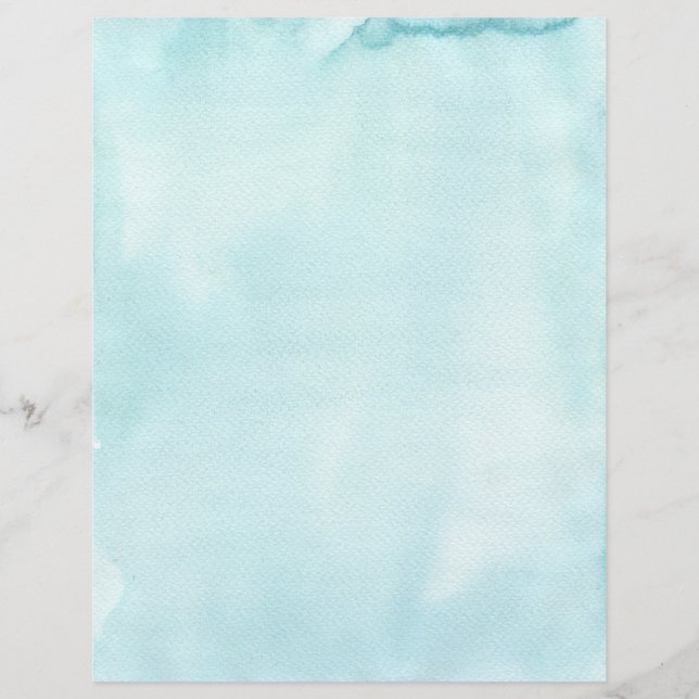 Aqua Blue-Waterverf papier (Voorkant)