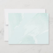 Aqua Blue Waterverf Personal Stationery Note Kaart Notitiekaartje (Achterkant)