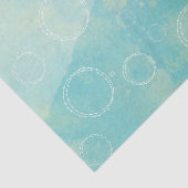 Aqua Blue Waterverf-weefselpapier Tissuepapier (Detail)