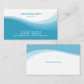 Aqua Blue Waves visitekaartje (Voorkant / Achterkant)
