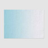 Aqua Blue White Ombre Tissuepapier (Voorkant)