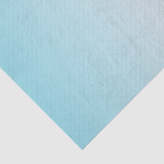 Aqua Blue White Ombre Tissuepapier (Detail)