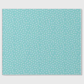 Aqua blue white startern kerst cadeaupapier (Vlak)