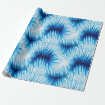 Aqua Blue White Tie Dye