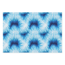 Aqua Blue White Tie Dye