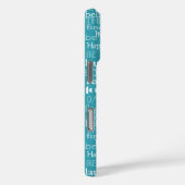 Aqua Blue Wit Inspirerend woorden Case-Mate iPhone Case (Achterkant / Rechts)