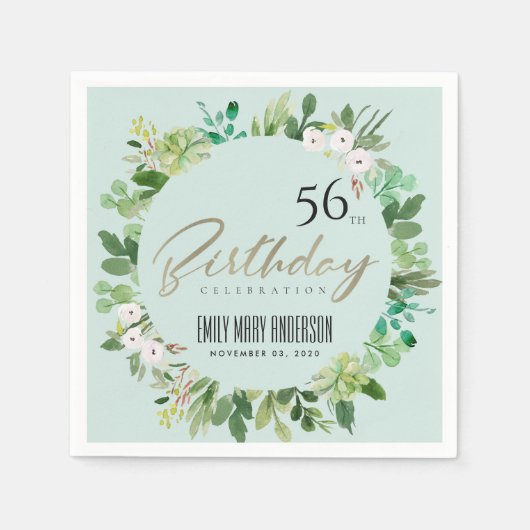 AQUA BLUE WREATH FAUNA WATERVERF ELKE LEEFTIJD BIR SERVET (Voorkant)