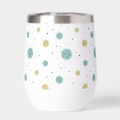 Aqua Blue Yellow Franciscan Starburst Mid Century (Achterkant)