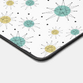 Aqua Blue Yellow Franciscan Starburst Mid Century Bureaumat (Hoek)