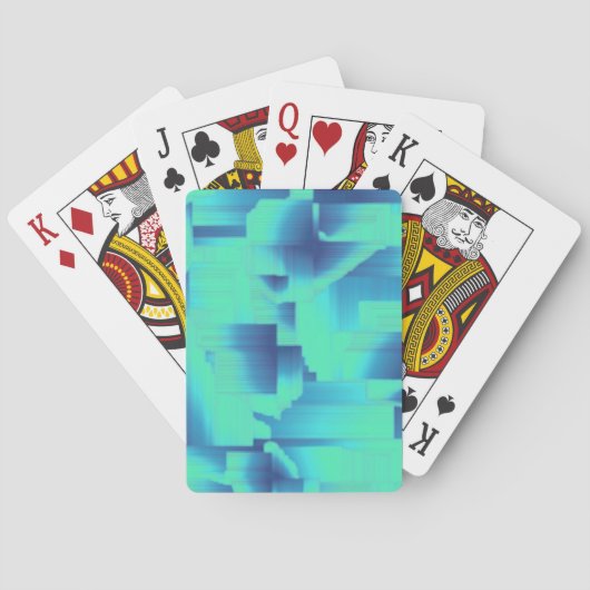 Aqua Blue Zalen Pokerkaarten (Achterkant)