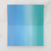 Aqua Blue Zee Creature in Zeewier tinten blauw Plaatskaartje (Binnenkant ongevouwen)