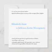Aqua Blue Zee Shell Modern Wedding Invitation Kaart (Achterkant)