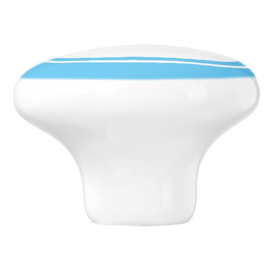 Aqua Blue Zee Turtle Marine Creater keramische kno Keramische Knop (Zijkant)