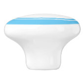 Aqua Blue Zee Turtle Marine Creater keramische kno Knop (Zijkant)