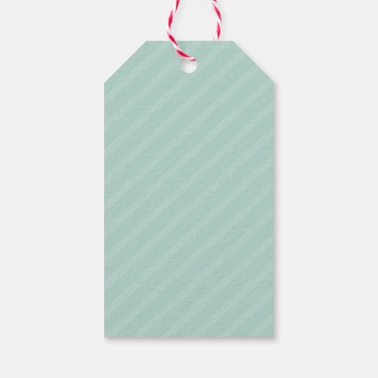 Aqua Blue Zeer Vrolijk Kerstcadeau Labels Cadeaulabel (Achterkant)