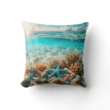 Aqua Blue Zeester Zeeschelp Tropisch strand