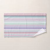 Aqua, Blush and Lavender Stripes Bad Handdoek (Handdoek)
