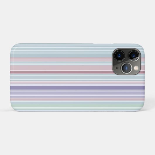 Aqua, Blush and Lavender Stripes Case-Mate iPhone Case (Achterkant (horizontaal))